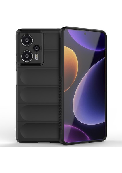 Xiaomi Poco F5 5g/redmi Için Not 12 Turbo Esnek Tpu Telefon Kılıfı Önleyici Önemsiz Arka Kapak Black (Yurt Dışından)