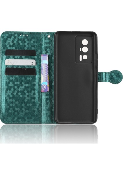 Xiaomi Için Koruyucu Telefon Kılıfı Poco F5 Pro 5g/redmi K60 Pro 5G/K60 5g Pu Deri Telefon Kapak Stand Stand Cüzdanı Dot Desen Basılı Yeşil (Yurt Dışından) indirimleri