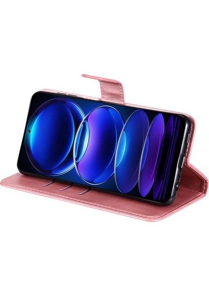 Buzağı Dokusu Xiaomi Redmi Için Telefon Kılıfı Not 12 5g (Global)/(Hindistan)/(Çin)/poco X5 5g Kitap Tarzı Pu Deri Fermuar Cep Flip Cüzdan Kapağı Stand-Pink ile (Yurt Dışından) fırsatları