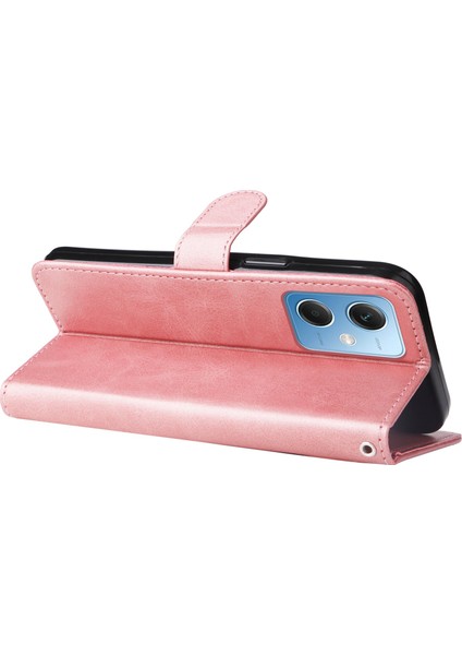 Buzağı Dokusu Xiaomi Redmi Için Telefon Kılıfı Not 12 5g (Global)/(Hindistan)/(Çin)/poco X5 5g Kitap Tarzı Pu Deri Fermuar Cep Flip Cüzdan Kapağı Stand-Pink ile (Yurt Dışından) indirimleri