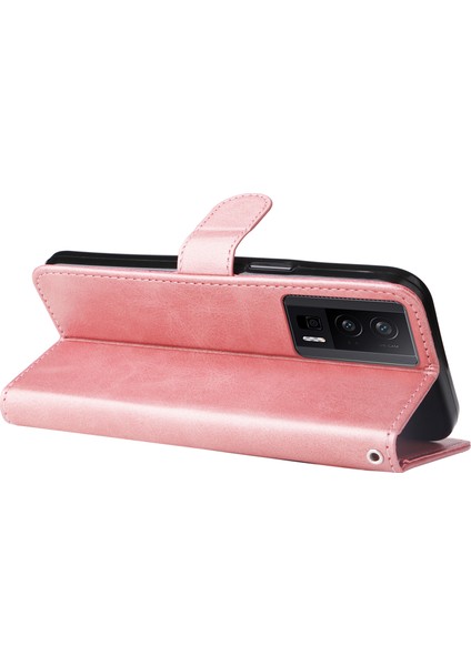 Xiaomi Poco F5 Pro 5g/redmi K60 Pro 5G/K60 5g Fermuarı Cep Telefon Kılıf Buzağı Dokusu Pu Deri Stand Cüzdan Kapak Pembe (Yurt Dışından) indirimleri