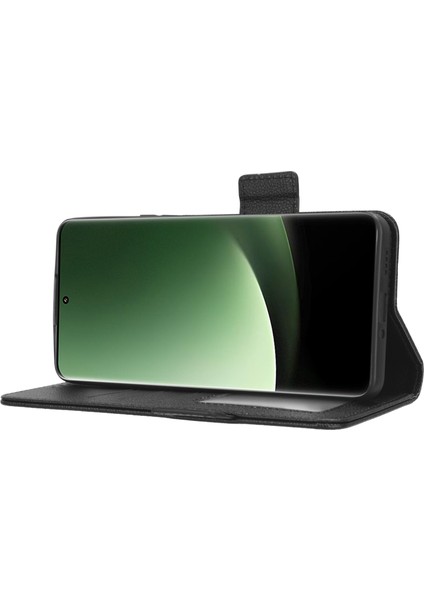 Xiaomi 13 Ultra Anti-Drop Telefon Kılıfı Litchi Doku Standı Pu Deri Cüzdan Telefon Flip Cover-Black (Yurt Dışından) indirimleri