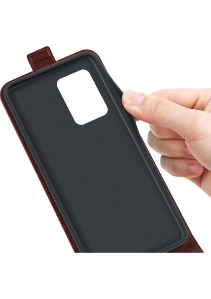 Xiaomi Redmi Için Note 12 Pro 5g/note 12 Pro Speed ​​5g/poco X5 Pro 5g Dikey Flip Pu Deri Deri Çılgın At Doku Kartı Tutucu Kaza Brown (Yurt Dışından) fırsatları
