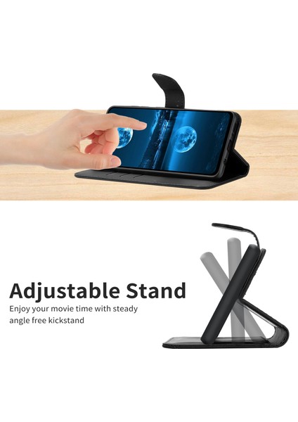 Xiaomi Için HT05 13 Ultra Baskılı Çizgi Cilt Touch Telefon Kılıfı Cüzdan Stand Pu Deri Kapak Black (Yurt Dışından)