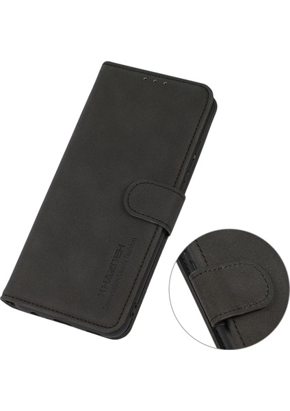 Xiaomi Redmi Için Khazneh Telefon Kılıfı Not 12S 4g Dokulu Pu Deri Flip Cüzdan Stand Kapak Black (Yurt Dışından) fiyatları