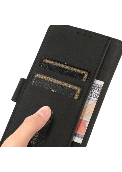 Xiaomi Redmi Için Khazneh Telefon Kılıfı Not 12S 4g Dokulu Pu Deri Flip Cüzdan Stand Kapak Black (Yurt Dışından) modelleri