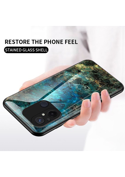 Xiaomi Redmi Için 12C 4g Temperli Cam Telefon Kılıfı Mermer Desen Tasarımı Pc +Tpu Koruyucu Kapak-Altın Siyah Mermer (Yurt Dışından) indirimleri