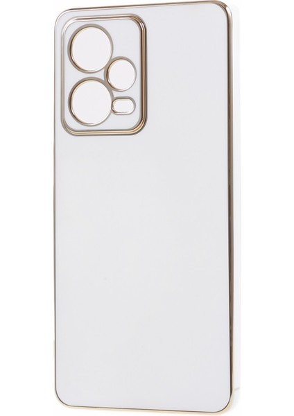 Xiaomi Redmi Için Note 12 Pro 5g Parlak Tpu Telefon Kılıf Kamera Koruması 6d Elektrokaplama Kapak-Beyaz (Yurt Dışından) modelleri