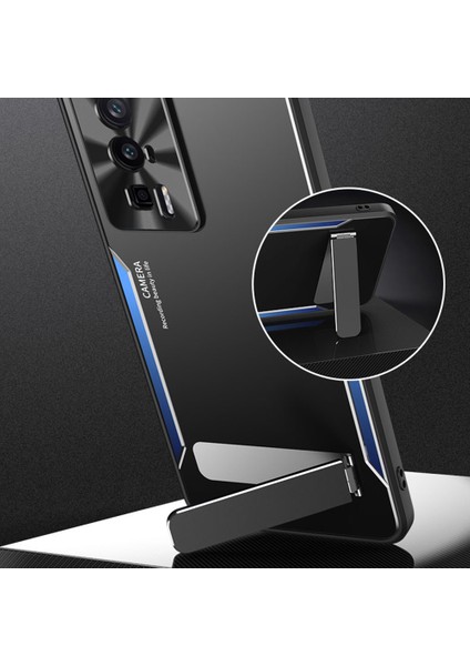 Xiaomi Poco F5 Pro 5g/redmi K60 5G/K60 Pro 5g Kickstand Telefon Kapağı Tpu+Alüminyum Alaşım Kılıf Gold (Yurt Dışından) fiyatları