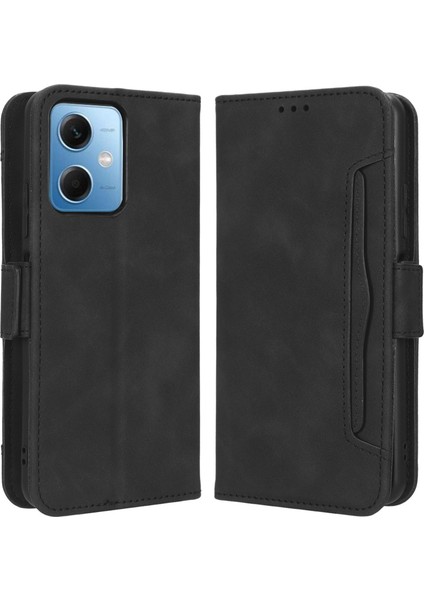 Xiaomi Redmi Için Çoklu Kart Yuvası Telefon Kılıfı Not 12 5g (Global)/(Hindistan)/(Çin)/poco X5 5g, Çift Manyetik Toka Telefon Kapağı Stand Pu Deri Cüzdan Koruyucu Kabuk Black (Yurt Dışından) fiyatları