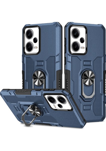 Xiaomi Redmi Için Kickstand Telefon Kılıfı Note 12 Pro 5g/note 12 Pro Speed ​​5g/poco X5 Pro 5g, Pc+Tpu Şok Geçirmez Kapak Mavisi (Yurt Dışından)