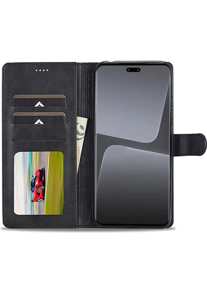 Xiaomi 13 Lite/civi 2 5g Stand Pu Deri Telefon Kılıf Cüzdan Buzağı Dokusu Telefon Kapak Black (Yurt Dışından) fiyatları