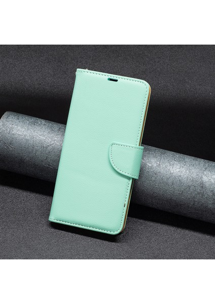 Xiaomi Için Cüzdan Kılıfı Redmi 12C 4g Pu Deri Telefon Kılıfı Düz ​​renk Stand Mobil Telefon Kapak Yeşil (Yurt Dışından) fırsatları