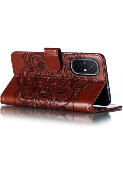 Xiaomi Redmi Için 12C 4g Deri Cüzdan Telefon Kapağı Mandala Baskalı Damla Geçirmez Stand Case-Brown (Yurt Dışından) indirimleri