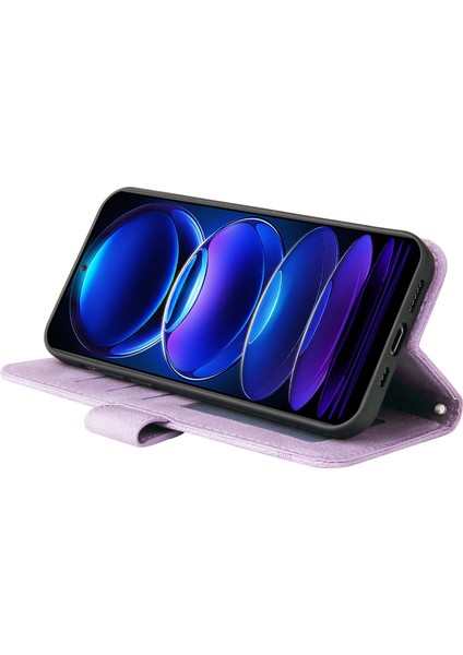Xiaomi Redmi Için Note 12 5g (Global)/(Hindistan)/(Çin)/poco X5 5g Pu Deri Telefon Kılıfı Baskalı Çizgiler Cilt Touch Stand Cüzdan Folio Kapak-Doğru (Yurt Dışından)