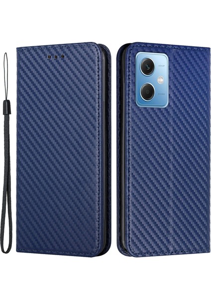 Xiaomi Redmi Için Note 12 5g (Global)/(Hindistan)/(Çin)/poco X5 5g Pu Deri Manyetik Telefon Kapağı Stand Cüzdan Mavisi (Yurt Dışından)