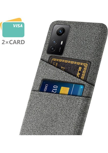 Xiaomi Redmi Için Telefon Kılıfı Not 12S 4g, Çift Kart Pıhtıları Sabit Pc+Bez Cep Telefonu Kapak-Grey (Yurt Dışından) fiyatları