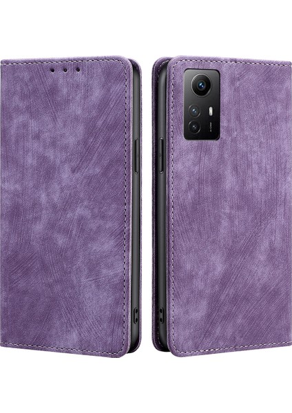 Xiaomi Için Redmi Note 12S 4g Rfıd Engelleme Stand Cüzdan Kılıfı Pu Deri Deri Şok Geçirmez (Yurt Dışından)