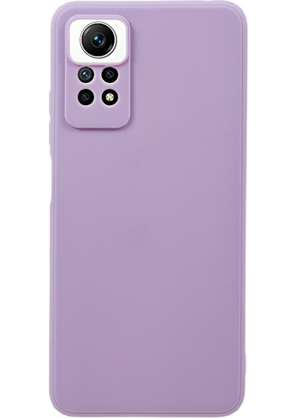 Xiaomi Redmi Için Note 12 Pro 4g Düz Kenar Tpu Tpu Kılıfı Kesin Kesim Anti-Drop Kapak-Mor (Yurt Dışından)
