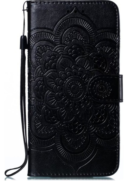 Xiaomi Redmi Için 12C 4g Deri Cüzdan Telefon Kapağı Mandala Baskalı Damla Geçirmez Stand Case-Black (Yurt Dışından) fırsatları