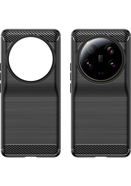 Karbon Fiber Doku Xiaomi Için Tpu Kılıfı 13 Ultra, Kazık Dayanıklı Fırçalı Telefon Koruyucu Kapak Black (Yurt Dışından) fiyatları
