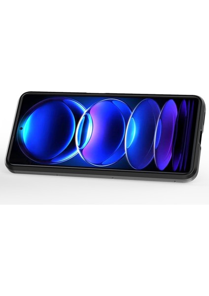 Xiaomi Redmi Için Note 12 Pro 5g/note 12 Pro Speed ​​5g/poco X5 Pro 5g Ring Kickstand Telefon Damla Geçirmez Kılıf Pc+Tpu Koruyucu Arka Kapak Black (Yurt Dışından) modelleri