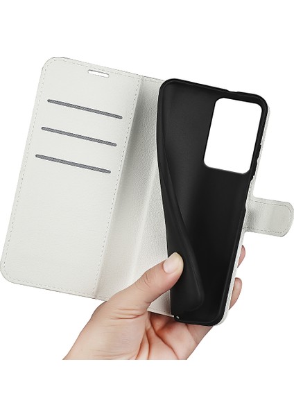 Xiaomi Için Pu Deri Kabuk 13 Lite/civi 2 5g Litchi Doku Telefon Kılıf Cüzdan Stand Flip Cover-White (Yurt Dışından) indirimleri