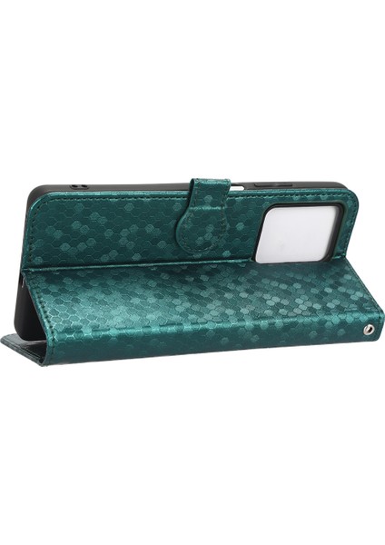 Xiaomi Redmi Için Note 12 Pro 5g/12 Pro Speed ​​5g/poco X5 Pro 5g Pu Deri Stand Cüzdan Kapağı Strap-Yeşili (Yurt Dışından)