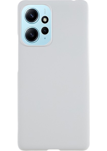 Xiaomi Redmi Için Note 12 4g Sert Pc Telefon Kılıfı Kıvrık Önleyici Kalu Telefon Kapak-Beyaz (Yurt Dışından)