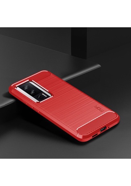 Xiaomi Poco F5 Pro 5g/redmi K60 Pro 5G/K60 5g Karbon Fiheli Telefon Kılıfı Anti-Çizelge Fırçalanmış Tpu Arka Kapak Kırmızısı (Yurt Dışından) indirimleri
