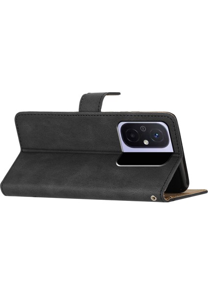 Xiaomi Için Redmi 12C 4g Baskılı Çizgiler Cüzdan Deri Telefon Kılıf Çılgın At Doku Stand Kapak Black (Yurt Dışından) indirimleri