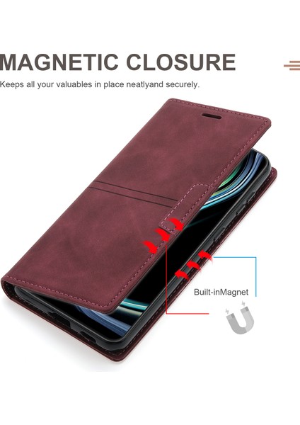 Xiaomi Için 13 Lite/civi 2 5g Telefon Stand Pu Pu Deri Folio Flip Cüzdan Telefon Kapak Kırmızısı (Yurt Dışından) fiyatları