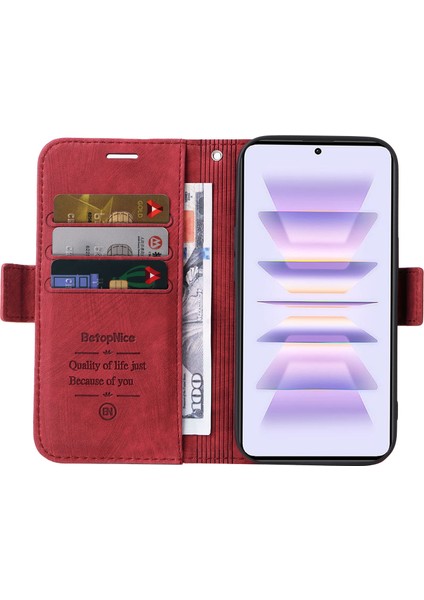 Xiaomi Redmi K60 5G/K60 Pro 5g/poco F5 Pro 5g Pu Deri Telefon Kapağı Şok Geçirmez Kasa-Kırmızı (Yurt Dışından) fiyatları