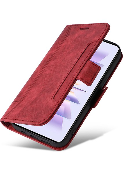 Xiaomi Redmi K60 5G/K60 Pro 5g/poco F5 Pro 5g Pu Deri Telefon Kapağı Şok Geçirmez Kasa-Kırmızı (Yurt Dışından) indirimleri