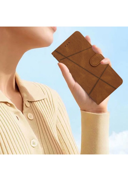 Xiaomi Için Redmi 12C 4g Baskılı Çizgiler Cüzdan Deri Telefon Kılıf Çılgın At Doku Stand Kapak Kılıfı (Yurt Dışından) fırsatları