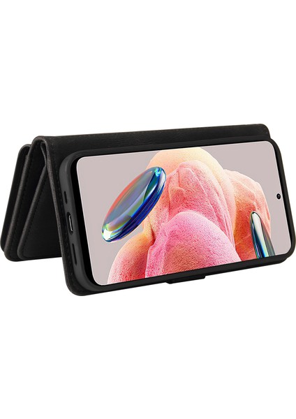 Xiaomi Için Redmi Note 12 4g Çoklu Kart Yuvaları Telefon Kapağı Deri Cüzdan Fermuar Cep Kapağı Black (Yurt Dışından) modelleri