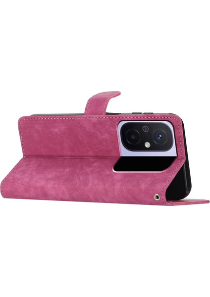 Cüzdan Pu Deri Telefon Kapağı Xiaomi Redmi 12C 4g, Cilt Touch Stand Telefon Vaka Gül (Yurt Dışından)