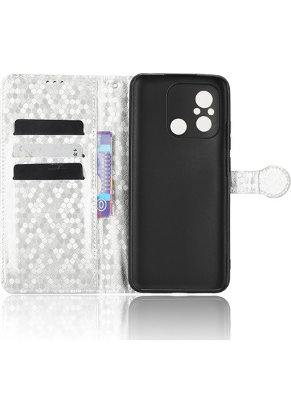 Xiaomi Redmi 12C 4G/11A 4g Için Anti-Şok Deri Telefon Kapağı, Nokta Desen Baskılı Anti-Çizik Telefon Kasası Cüzdan Standı-Sinver (Yurt Dışından) fırsatları