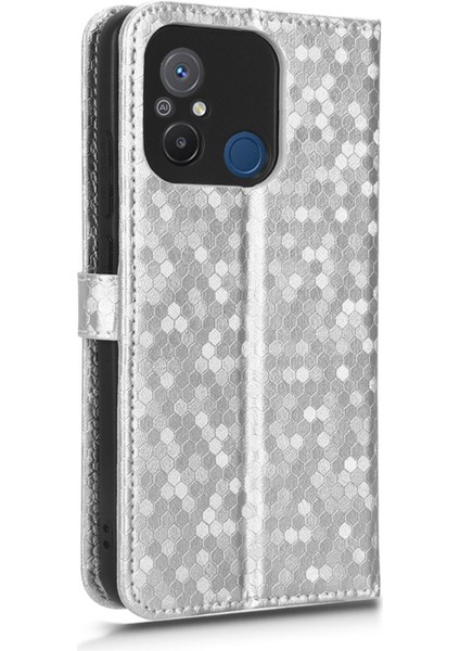 Xiaomi Redmi 12C 4G/11A 4g Için Anti-Şok Deri Telefon Kapağı, Nokta Desen Baskılı Anti-Çizik Telefon Kasası Cüzdan Standı-Sinver (Yurt Dışından) indirimleri