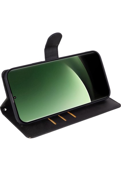 Xiaomi Için 13 Ultra Pu Deri Telefon Kılıf Buzağı Doku Cüzdan Stand Koruyucu Kapak Black (Yurt Dışından) indirimleri