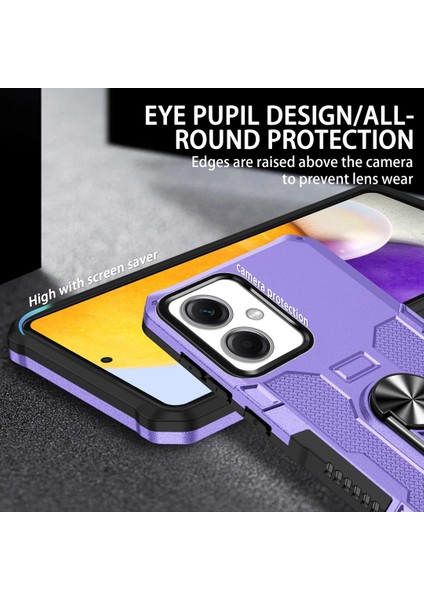 Xiaomi Redmi Için Note 12 5g (Çin)/(Hindistan)/(Global)/poco X5 5g Telefon Kılıfı Pc+Tpu Ring Tutucu Kickstand Cover-Purple (Yurt Dışından) fırsatları