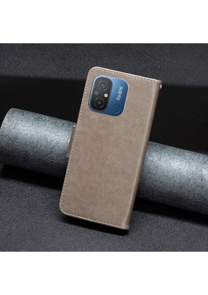 Xiaomi Redmi Için 12C 4g Şok Geçirmez Kasa Pu Deri Telefon Kılıfı Cüzdan Stand Kapağı Strap-Grey (Yurt Dışından) indirimleri