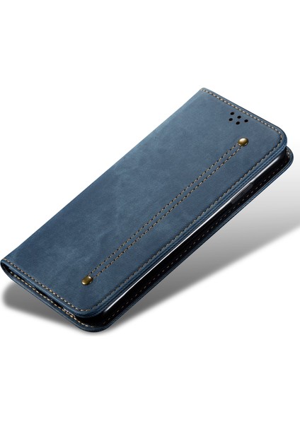 Xiaomi Için Redmi Note 12 Turbo/poco F5 5g Pu Deri Kılıf Stand Cüzdan Kot Kot Dokusu Telefon Kapak Mavisi (Yurt Dışından) fırsatları