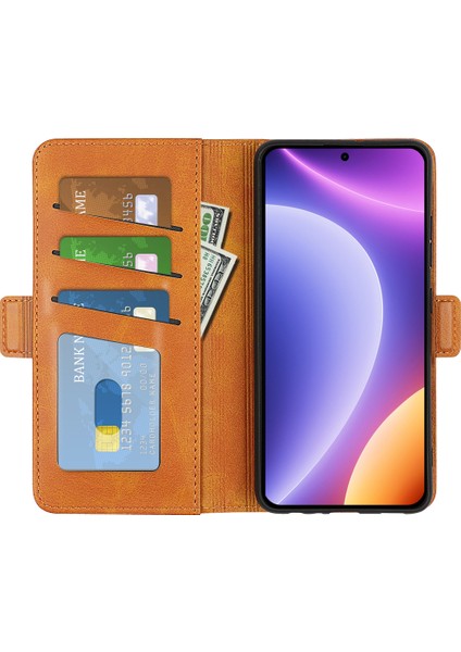 Xiaomi Için Redmi Note 12 Turbo/poco F5 5g Cüzdan Flip Telefon Kapağı Buzağı Dokusu Pu Deri Stand Folio Case-Sarı (Yurt Dışından) fiyatları