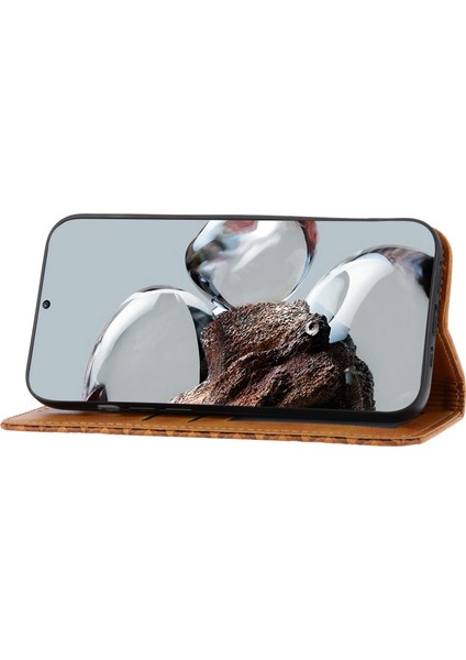 Xiaomi Redmi Için Note 12 Pro 5g /note 12 Pro Speed ​​5g /poco X5 Pro 5g Baskılı Rhombus Desen Stand Buzağı Doku Kapak (Yurt Dışından)