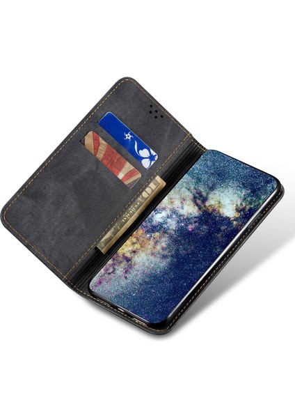 Xiaomi Poco F5 Pro 5g/redmi K60 Pro 5G/K60 5g Cüzdan Stand Kot Doku Pu Deri Manyetik Oto Absorbed Telefon Kılıfı Black Için Cep Telefon Kapağı (Yurt Dışından) modelleri