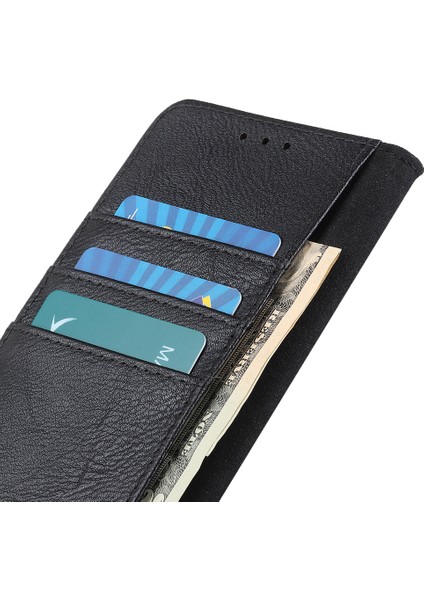 Xiaomi Redmi Için Khazneh Not 12S 4g Pu Deri Kılıf Cüzdan Standı Cowhide Doku Telefon Kapak Black (Yurt Dışından)