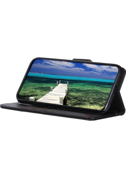 Xiaomi Redmi Için Khazneh Not 12S 4g Pu Deri Kılıf Cüzdan Standı Cowhide Doku Telefon Kapak Black (Yurt Dışından)