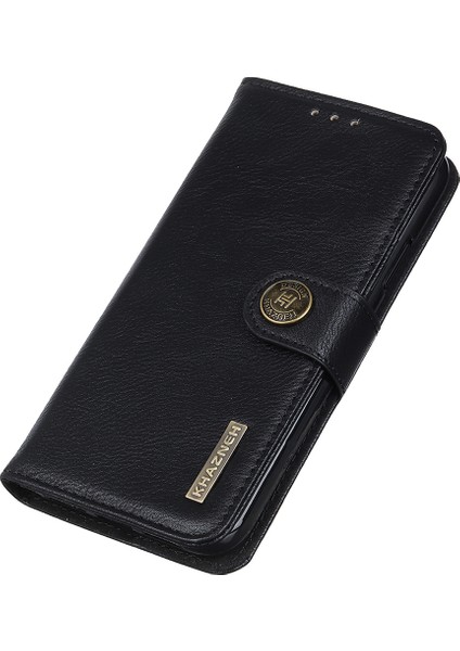 Xiaomi Redmi Için Khazneh Not 12S 4g Pu Deri Kılıf Cüzdan Standı Cowhide Doku Telefon Kapak Black (Yurt Dışından)