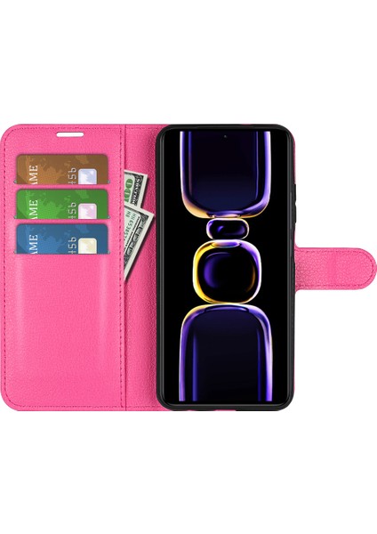 Xiaomi Poco F5 Pro 5g/redmi K60 Pro 5G/K60 5g Litchi Doku Pu Deri Cüzdan Şok Geçirmez Telefon Kapağı-Sol (Yurt Dışından) modelleri